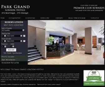 Parkgrandlondon.com(OfficialÂ Park Grandâs 4 Star Hotels in London) Screenshot