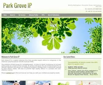 Parkgrove-IP.com(Park Grove IP) Screenshot