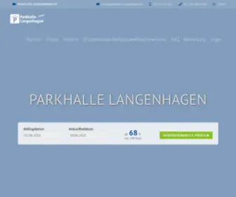 Parkhalle-Langenhagen.de(Parken am Flughafen Hannover) Screenshot