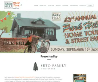 Parkhillhometour.org(Presents Our Annual Home Tour & Street Fair) Screenshot