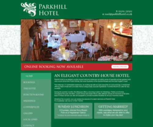 Parkhillhotel.co.uk(Parkhill Hotel) Screenshot