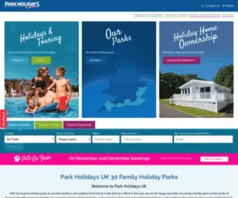 Parkholidays.com(Park Holidays UK) Screenshot