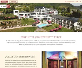 Parkhotel-Kraehennest.de(Parkhotel Kraehennest) Screenshot