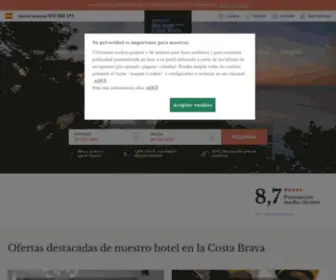 Parkhotelsanjorge.com(Park Hotel San Jorge en Playa de Aro) Screenshot