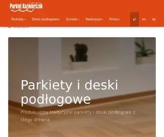 Parkiet-Kazmierczak.com.pl(Parkiet dębowy i jesionowy) Screenshot