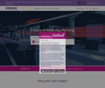 Parkindigo.ca(Indigo) Screenshot