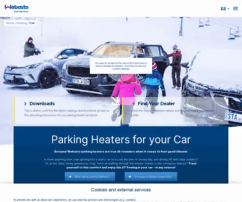 Parkingheater.com(Innovative heating solutions from Webasto for all types of vehicles) Screenshot