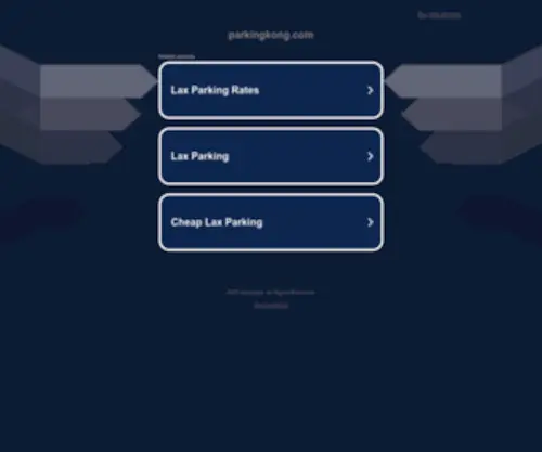 Parkingkong.com(Dit domein kan te koop zijn) Screenshot