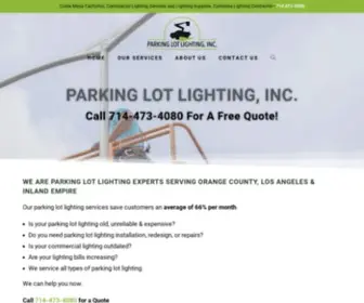 Parkinglotlightinginc.com(Parking Lot Lighting) Screenshot