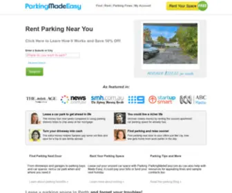 Parkingmadeeasy.com.au(Parking in Sydney Melbourne Brisbane Perth Adelaide) Screenshot