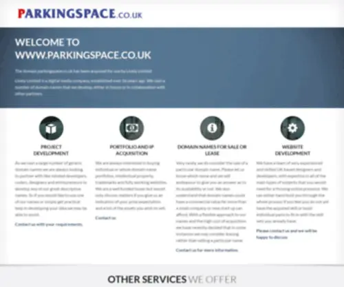 Parkingspace.co.uk(Domain name registration) Screenshot