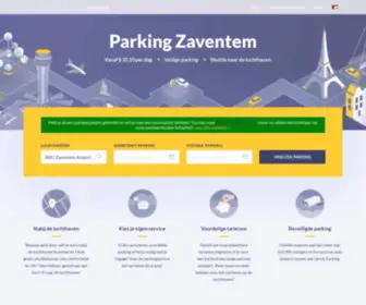 Parkingzaventem.be(Parking Zaventem luchthaven) Screenshot