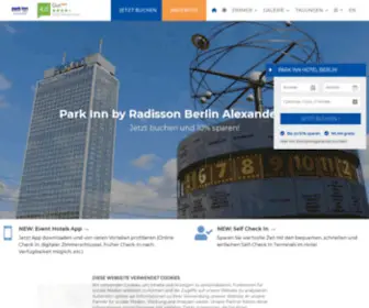 Parkinn-Berlin.de(Park Inn Hotel Berlin) Screenshot