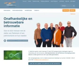 Parkinson-Vereniging.nl(Parkinson Vereniging) Screenshot