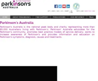 Parkinsons.org.au(Parkinson's Australia) Screenshot
