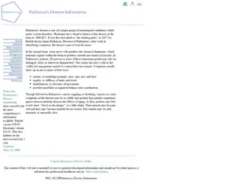 Parkinsons.org(Parkinsons Disease Information from) Screenshot