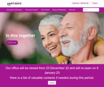 Parkinsonsnsw.org.au(Parkinson’s NSW) Screenshot