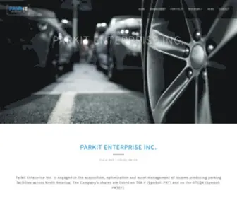 Parkitenterprise.com(Parkit Enterprise Inc) Screenshot