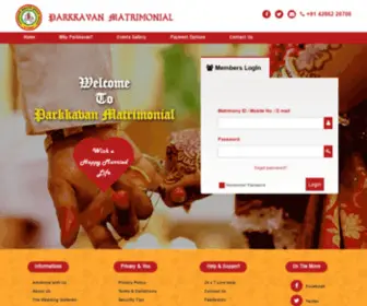 Parkkavalayam.com(Parkkava Marriage Centre) Screenshot