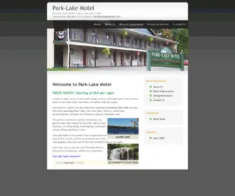 Parklakemotel.com(Park-Lake Motel / Hotel) Screenshot