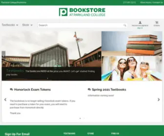 Parklandbookstore.com(Parkland College Bookstore online) Screenshot