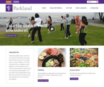 Parklanddiabetes.com(Diabetes Hub) Screenshot