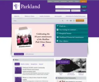 Parklandhospital.com(Parkland Health) Screenshot