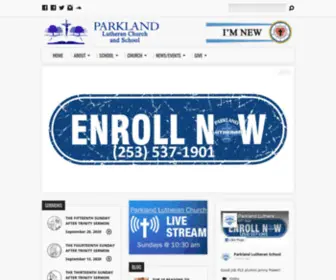 Parklandlutheran.org(Church and School) Screenshot