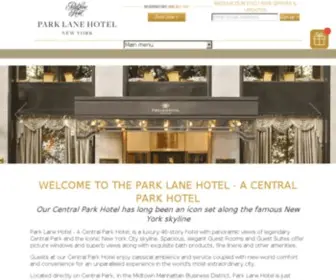 Parklanenewyork.com(The Park Lane Hotel) Screenshot