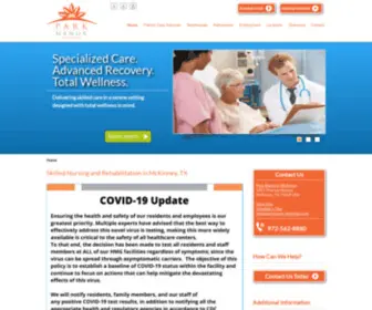 Parkmanor-Mckinney.com(Park Manor) Screenshot
