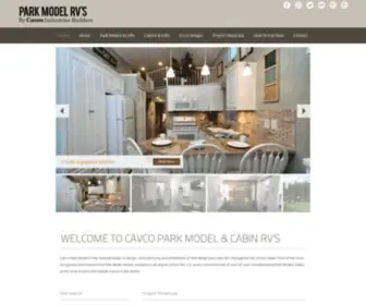 Parkmodels.com(Cavco Park Models) Screenshot