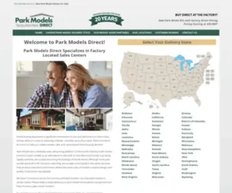 Parkmodelsdirect.com(Park Models) Screenshot