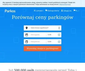 Parkos.pl(Porównaj parkingi w pobliżu lotnisk) Screenshot