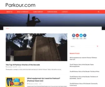 Parkour.com(The Official Website of Parkour) Screenshot