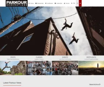 Parkourgenerations.com(Parkour Generations) Screenshot