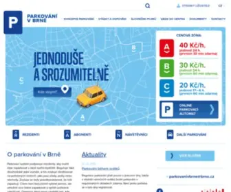 ParkovanivBrne.cz(Nový systém parkování v Brně) Screenshot