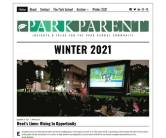 Parkparent.org(Insights & ideas for The Park School community) Screenshot