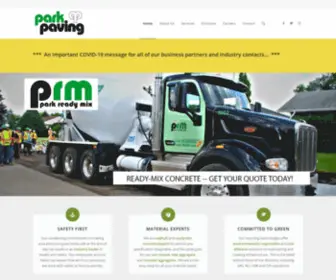 Parkpaving.com(Park Paving Ltd) Screenshot