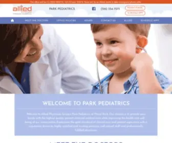 Parkpediatricsny.com(Park Pediatrics) Screenshot