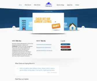 Parkplacepm.com(Park Place Property Management) Screenshot