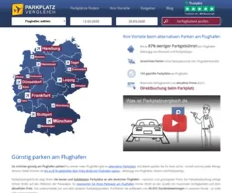 Parkplatzvergleich.de(Der große Parkplatz) Screenshot