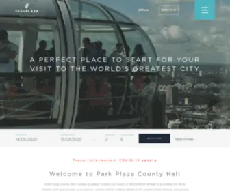 Parkplazacountyhall.com(Park Plaza County Hall London) Screenshot