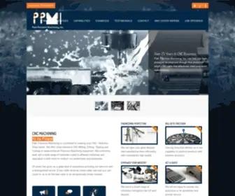 Parkprecision.com(Park Precision Machining Inc) Screenshot