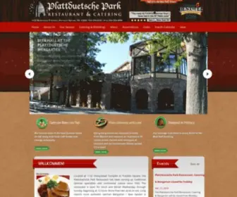 Parkrestaurant.com(Plattduetsche Park) Screenshot