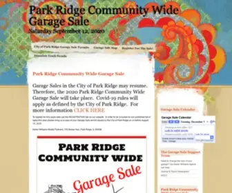 Parkridgecommunitywidegaragesale.com(Park Ridge Community Wide Garage Sale) Screenshot