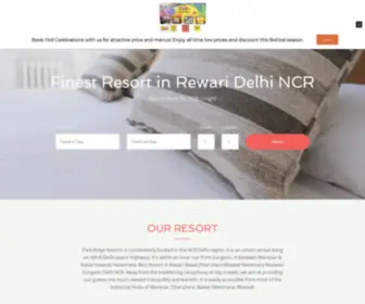 Parkridgeresort.co.in(Park Ridge Resort Rewari Gurgaon Delhi NCR Best Resort) Screenshot