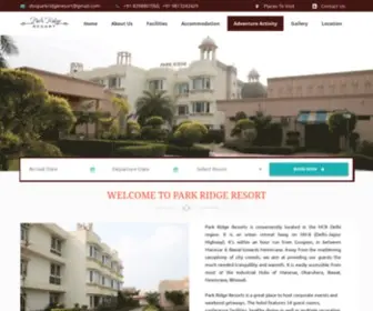 Parkridgeresort.in(Park Ridge Resort Rewari Gurgaon Delhi NCR Best Resort) Screenshot