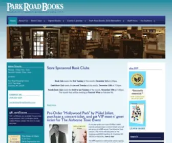 Parkroadbooks.com(Charlotte's Favorite Bookstore) Screenshot
