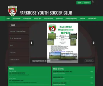 Parkrosesoccer.com(Parkrose soccer club) Screenshot