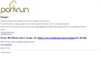 Parkrun.ca(Parkrun Canada) Screenshot